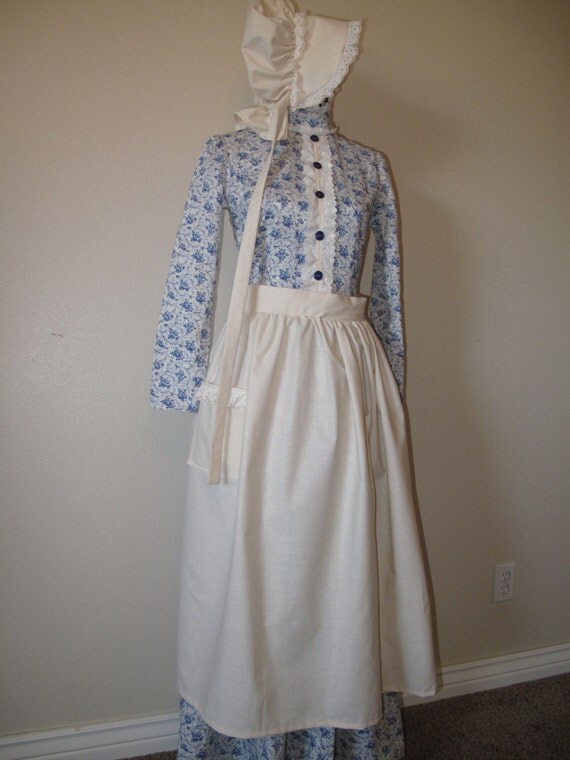 Made to order Pioneer dress with and half apron in any