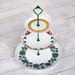 Erja: Holiday Table Cake Stand, Vintage 3 Tier China, Weddings, Christmas, Scandinavian