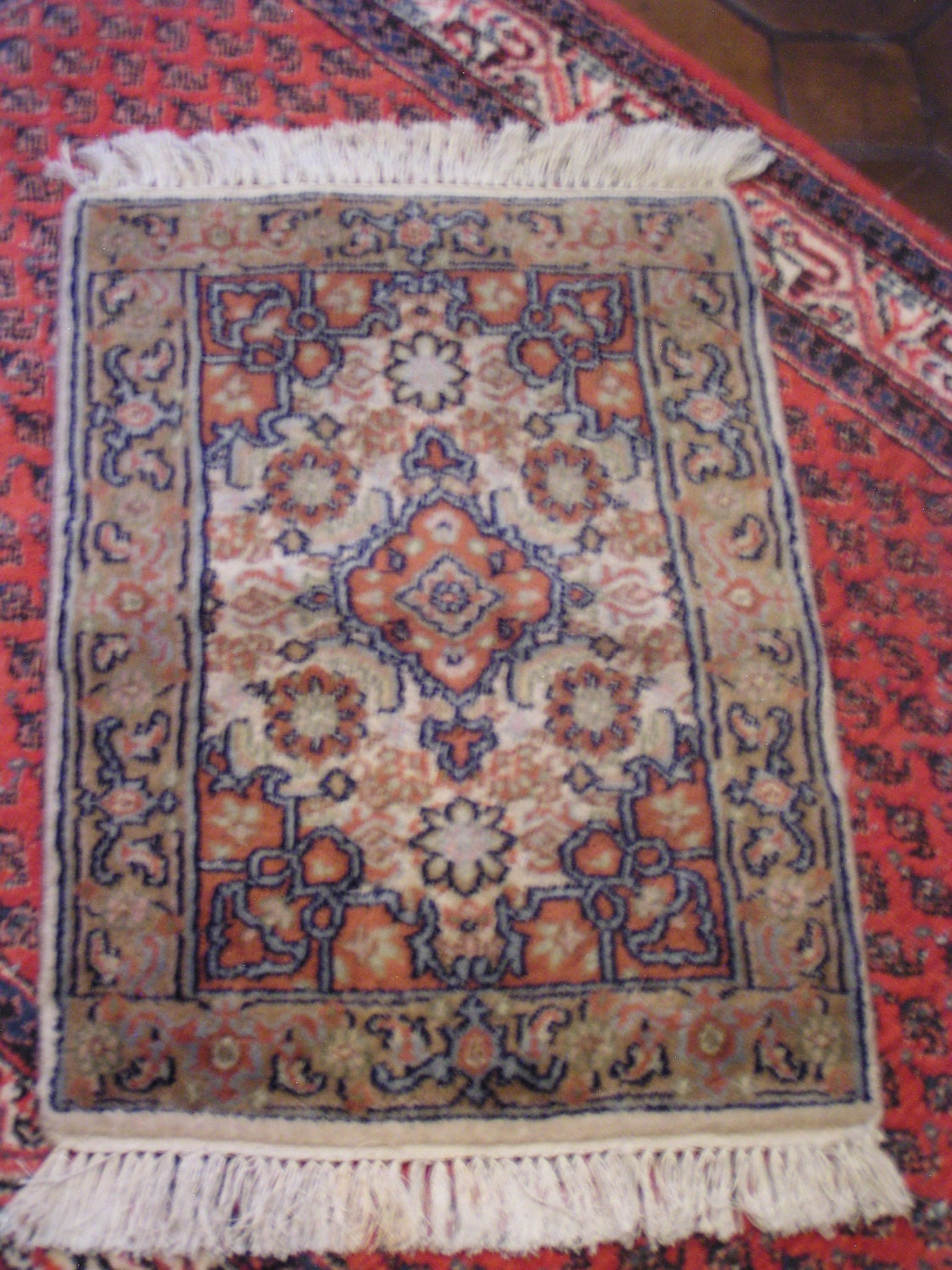 Beautiful Vintage Persian Wool Handwoven Small Rug Runner