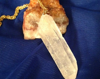 Quartz Crystal necklace, Raw Crystal Necklace, Quartz Crystal Point Necklace, Crystal necklace,Raw crystal quartz, Crystal Pendant