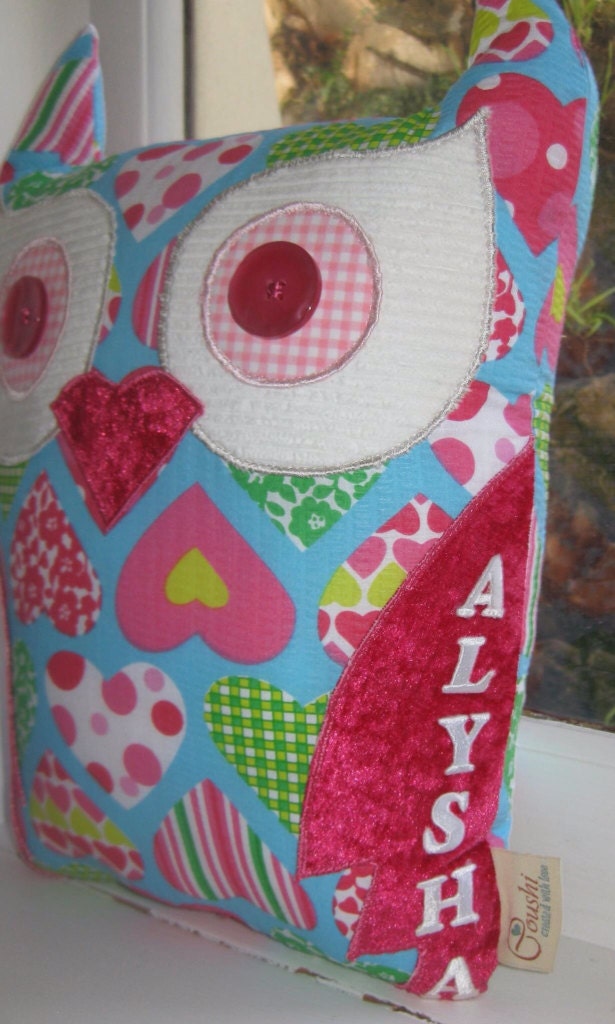 personalised owl teddy