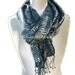 Blue Green Infinity Scarf Circle Fashion Scarf Shabby Chic Boho Circle Love2Style4UFashion Tribal Hipster Loop Shawl Unisex-Python Print