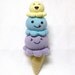 stuffed ice cream cone toy