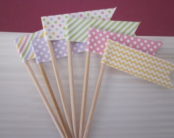 Baby Shower / Cupcake Toppers / Food Picks / Party Picks / set of 24