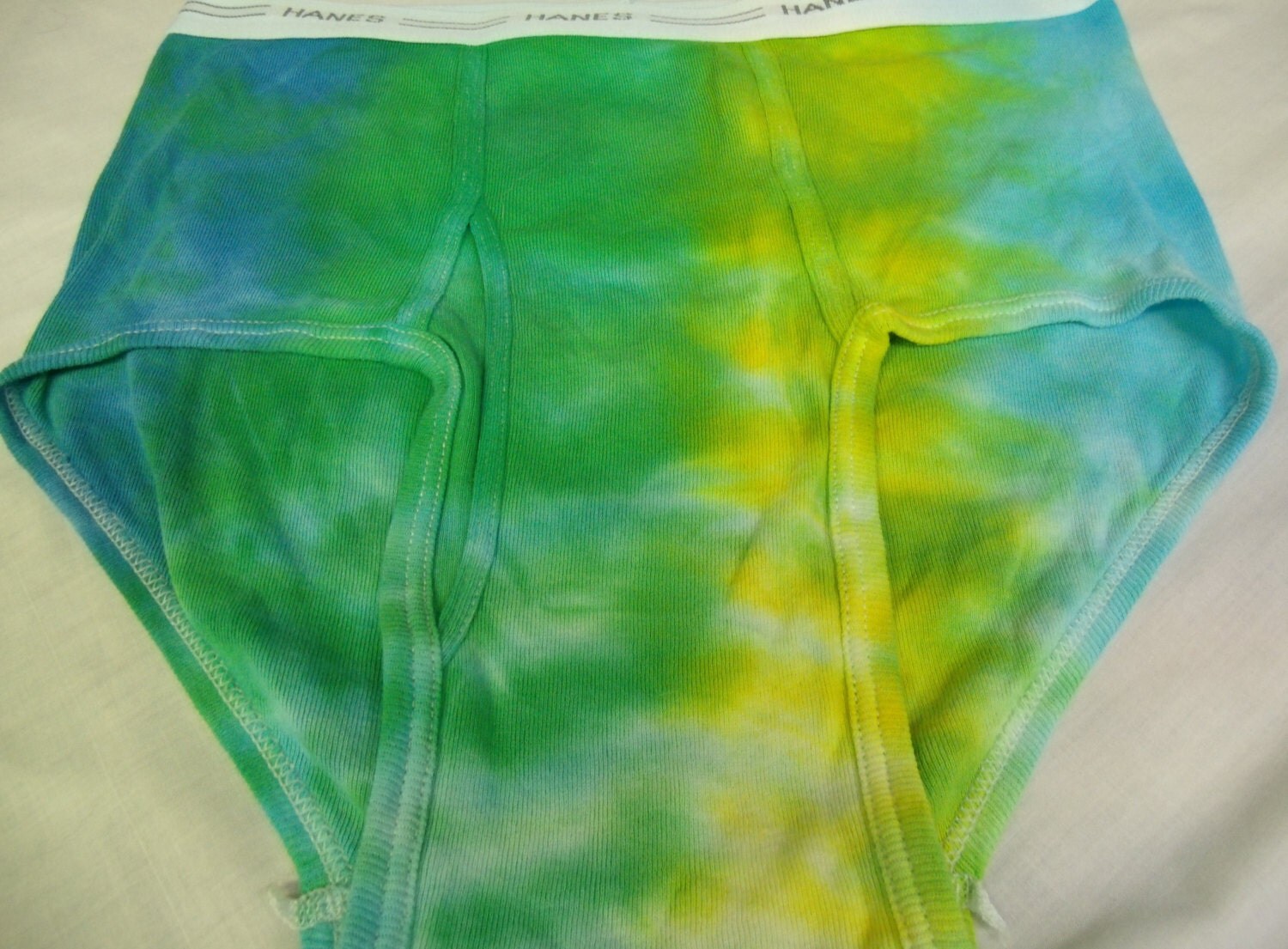 Color Stripes Men's Tie Dye Underwear Large by Blythestiedyes