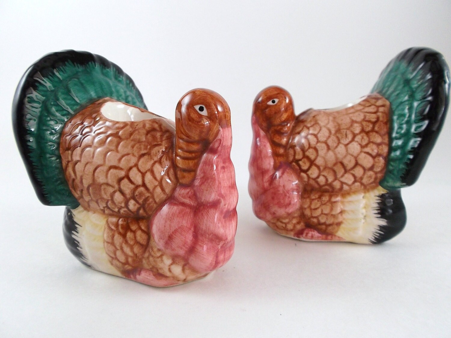 Vintage Candle Holders Ceramic Turkey Candle Holders