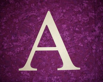 Alpha Greek Letter A Unfinished Wooden Letters 12" Inch Tall Paintable MDF