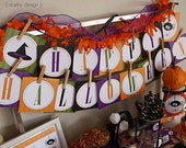 Happy Halloween Party Banner Printables Decoration DIY Instant Download Il_170x135