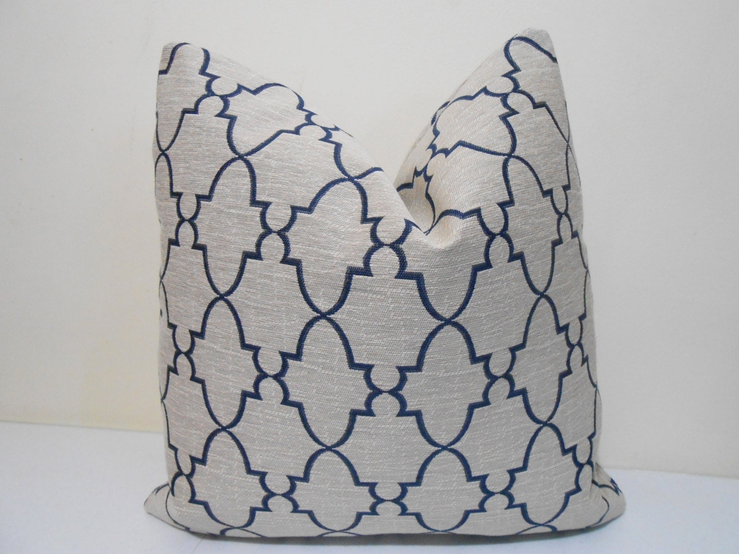 NavyGray Outdoor pillow cover sunbrella fabric Sunbrella