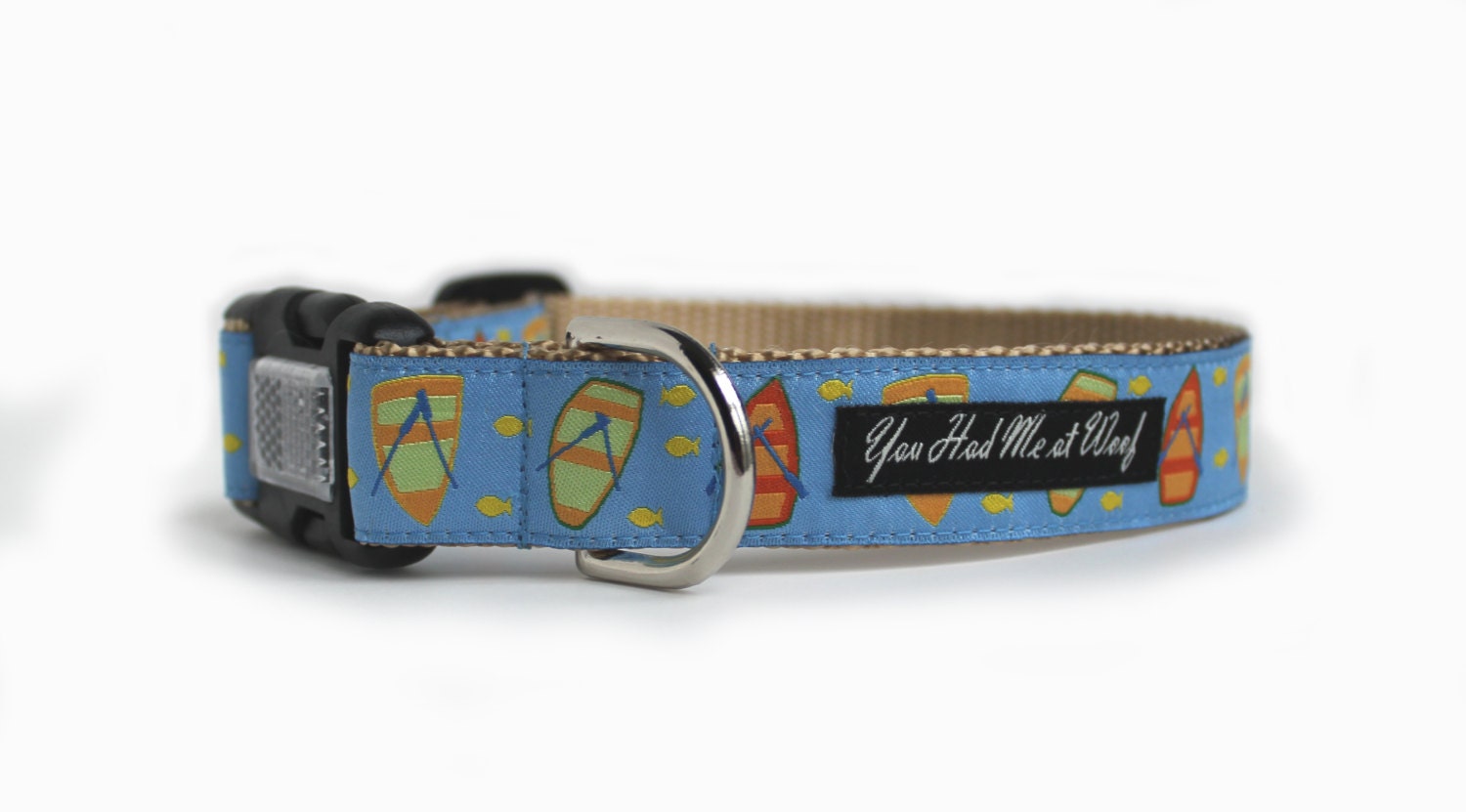 Dog Collar with Boats Fish Boy or Girl Dog Collar Labrador