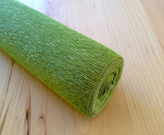 Moss Premium Crepe Paper - 180 gram - 19 x 96 Inch Roll - Floral Gift Wrap - Party Supplies Il_570xn