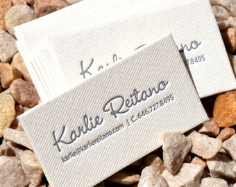 100 Letterpress Business Cards - 1 color 1 side - Cotton Pulp Paper