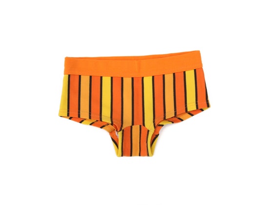 boys orange and yellow swim suit bottoms 70s size 5t or boys orange and yellow swim suit bottoms 70s size 5t or