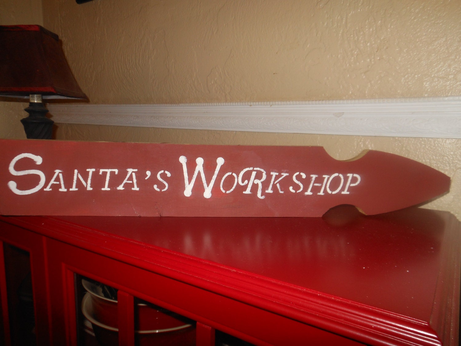 Santa's Workshop Sign