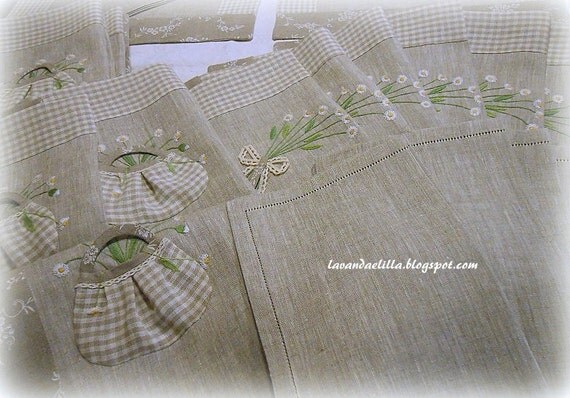 Siegazioni e disegni delleTovagliette con Margherite