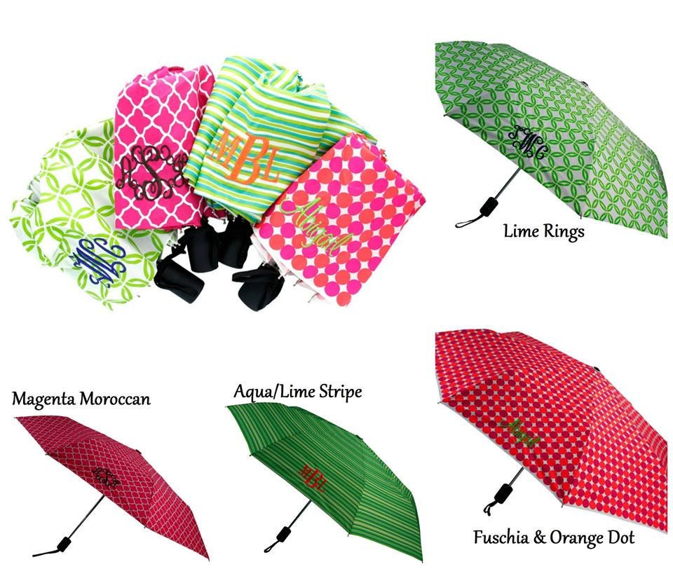 Monogrammed Umbrella Personalized Umbrella Polka by TheGiftingSpot