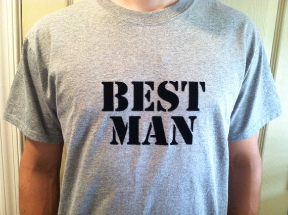 Items similar to BEST MAN short sleeve tee shirt t-shirt - perfect gift ...