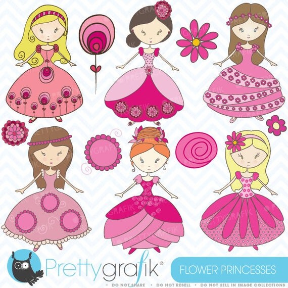 princess clipart commercial use, vector graphics, digital clip art, digital images - CL356 Il_570xn