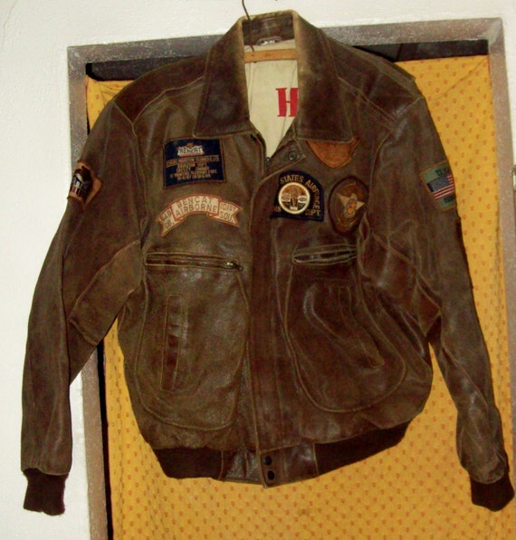 Vintage 70s Bencat Aviation Service Leather by SmokyJosVintage