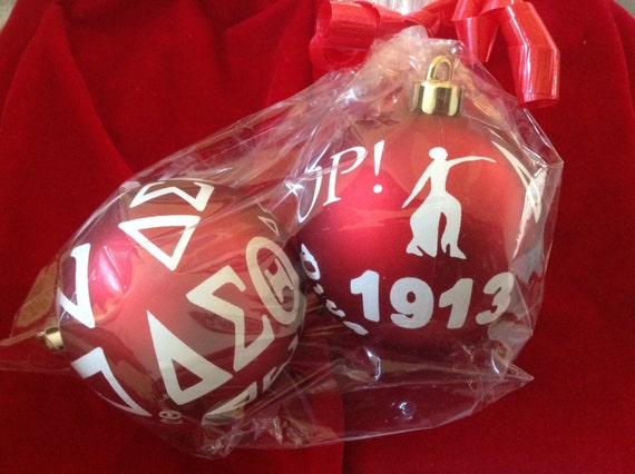 ornament set inspired by delta sigma theta sorority inc ornament set inspired by delta sigma theta sorority inc