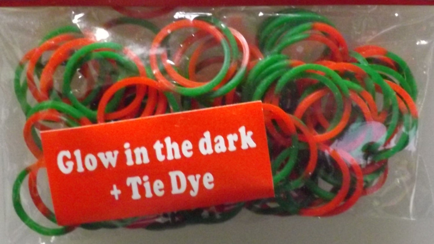 Christmas loom rubber bands Tie Dye glow in the dark 100 loom