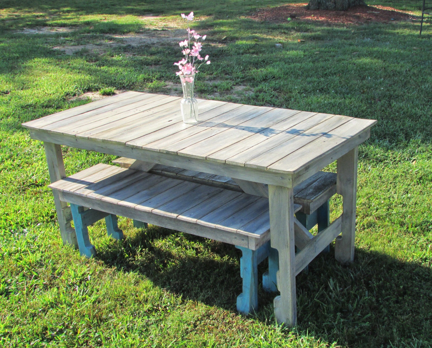 picnic style kitchen table set