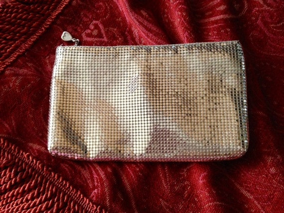 whiting and davis silver mesh clutch