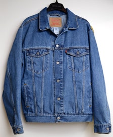 Vintage Levi Strauss Men's Size Large Blue Denim Jean Trucker Jacket