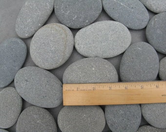 40 Stones 2 1/2" to 3 1/2" Wedding Stones,Large, Flat, Oval, Beach Rocks, Wishing Stones, Wedding Decor, Unique, 40 STONES