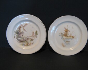 Vintage Camwood Ivory Dessert Plates