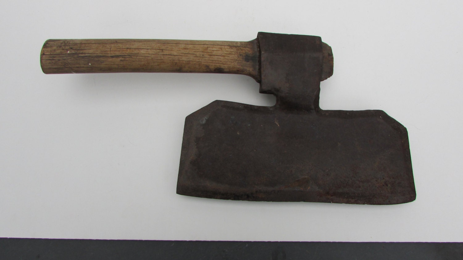 Antique short handled broad axe 1850's tool woodworking