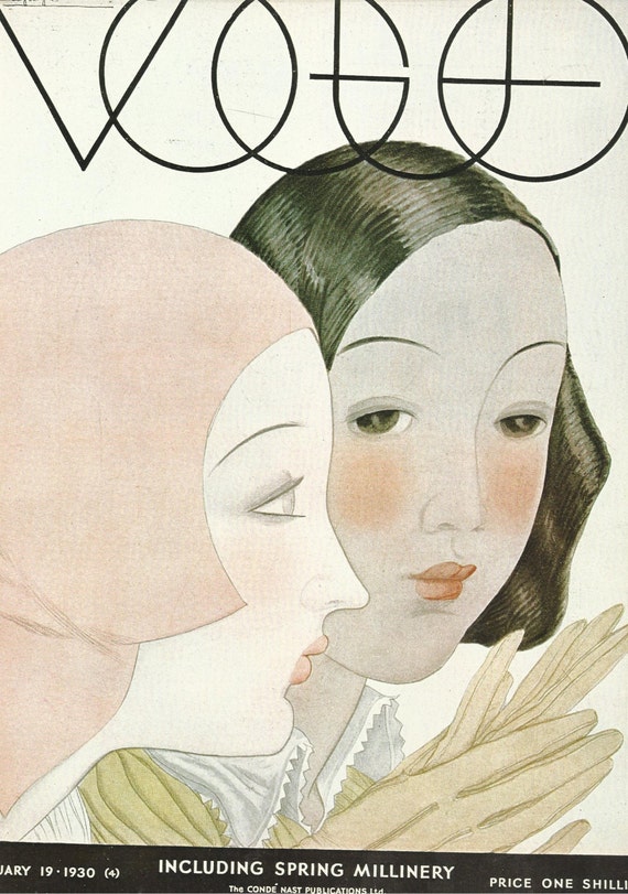 vogue magazine cover 1930 gloves millinery fashion illustration vogue poster art deco home decor print fine - Vogue Decor Magazine vogue magazine cover 1930 gloves millinery fashion illustration vogue poster art deco home decor print fine - Vogue Decor Magazine