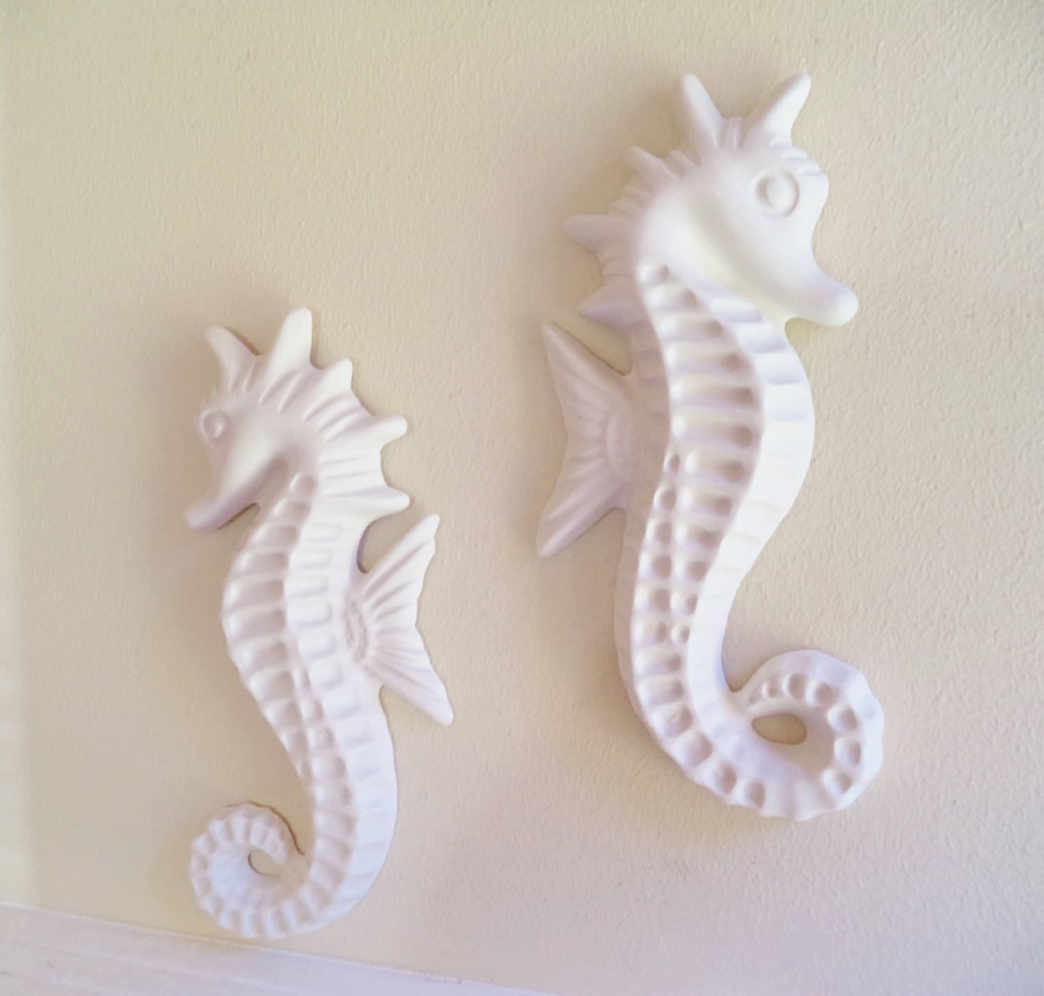 Large seahorse wall decor beachy decor from Grace and