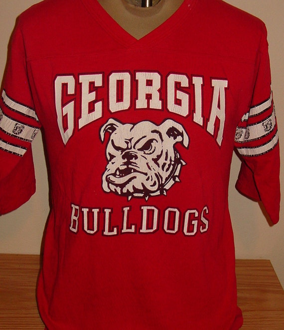 vintage 1980s Bulldogs football jersey t shirt