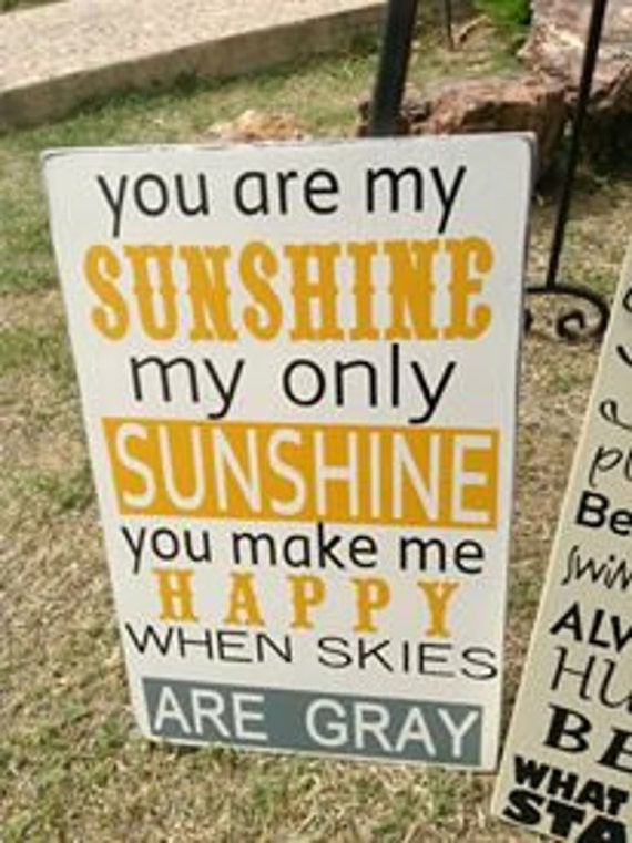 Items similar to You Are My Sunshine Wall Sign Custom Wood Sign