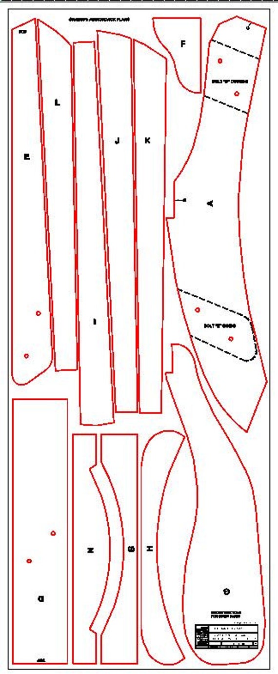 Grandpa Adirondack Chair Plans - DWG files for CNC 