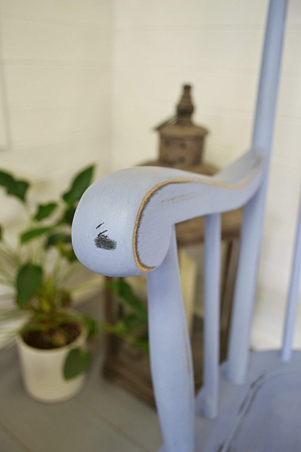 Large Blue Shabby Chic Rocking Chair FREE UK DELIVERY