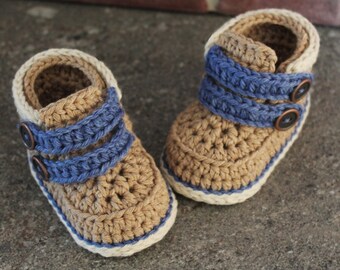 Crochet Boots Pattern for baby boys Shoes quot;Cairo Bootsquot; PATTERN ONLY