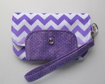 ... Wristlet. Fits IPhone, Samsung Galaxy s3 and s4, Purple and White