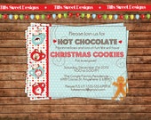 Hot Chocolate - Cocoa - Christmas Invitation - Custom - Printable Il_170x135