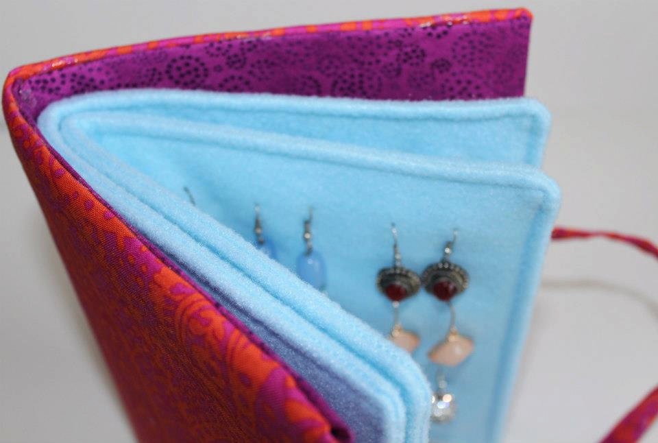 Travel earrings bookTravel jewelry caseEarring bookEarring