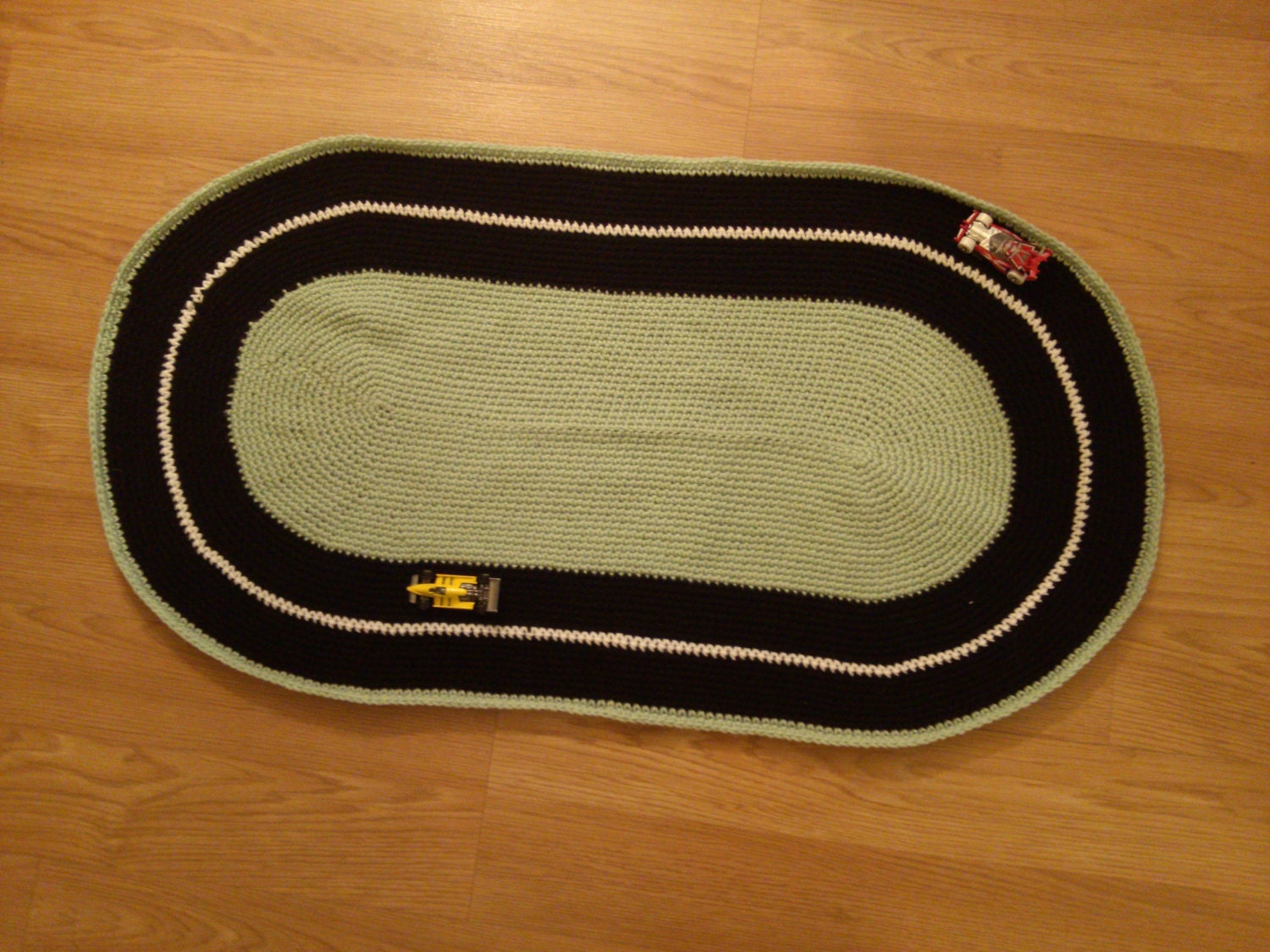 Race Track Rug by CreationsbyJAZ on Etsy