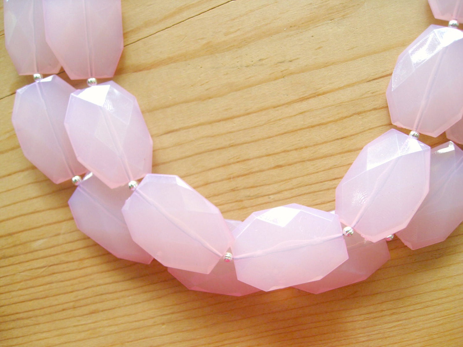 Blush Pink necklace Blush pink bridesmaid by ThatsmineBoutique