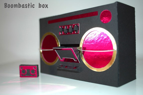 Funky 3D Boombastic box svg file