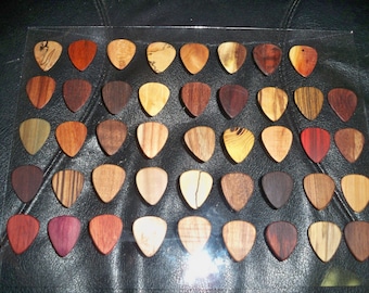 Handcrafted Wooden Guitar Pick's by Robinson Wood Pick's
