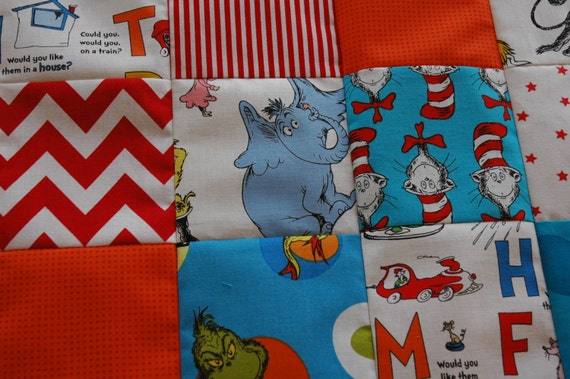 Dr. Seuss on the Loose Baby Blanket