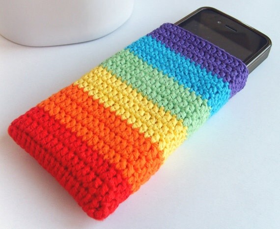 RAINBOW iPhone4 case, Fresh Summer case, Rainbow case, iTouch cover ...