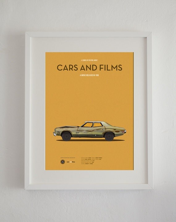 The Big Lebowski car movie poster art print A3 Cars And
