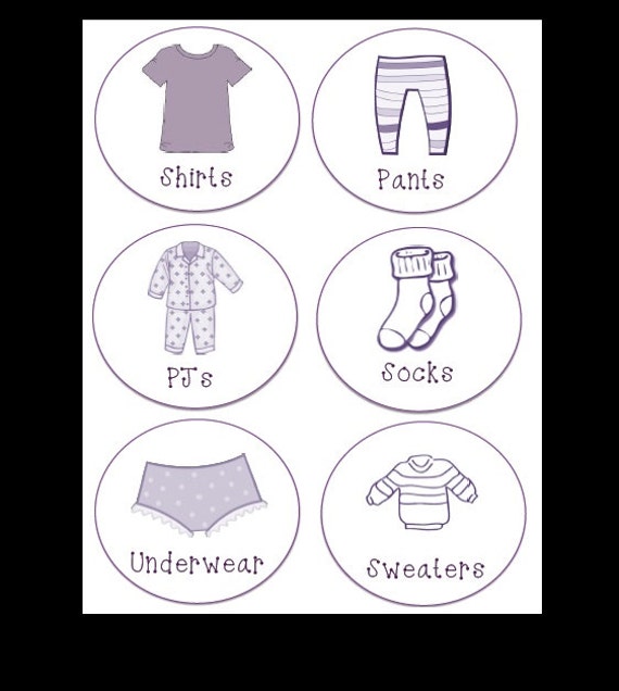 items similar to drawer labels for children pdf printable