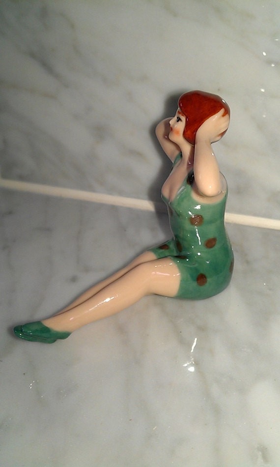 Bathing Beauty Figurine Porcelain By Victoriandollslamps On Etsy